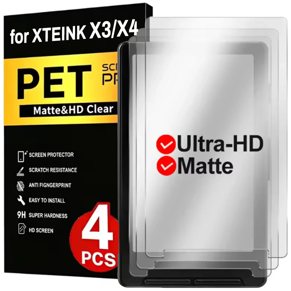 Matte Anti Glare Screen - 1-4pcs XTEINK X3 X4용 소프트 PET