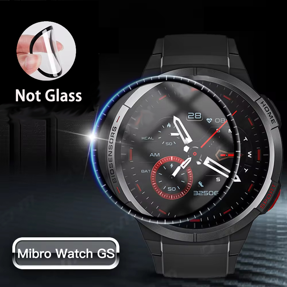 Curved Edge Screen - Mibro Watch GS용 스크린 보호대, 풀